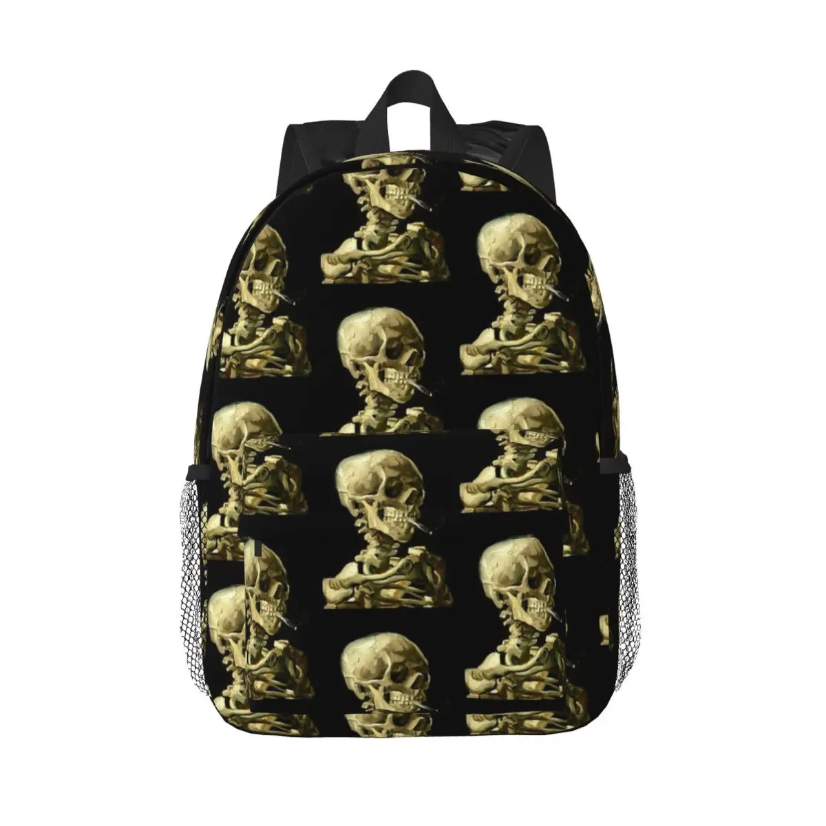 

Винсент Ван Гога голова скелета с горящей планкой Подростковая сумка для книг школьные сумки рюкзак для ноутбука сумка через плечо