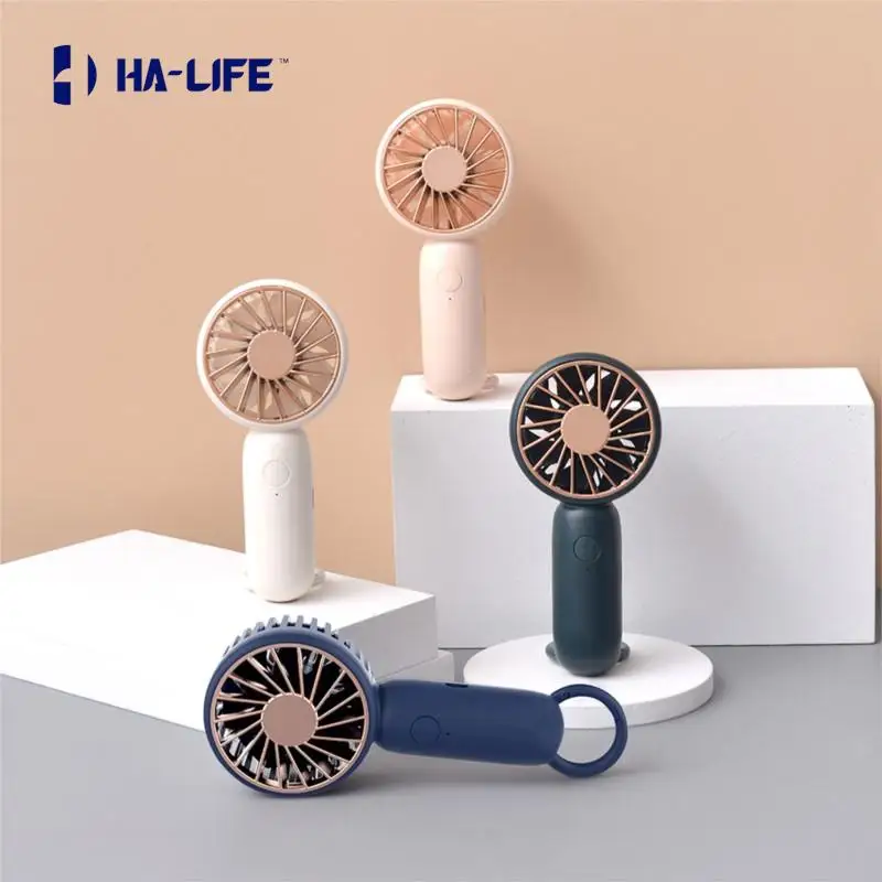 Карманный механический вентилятор HA-Life портативный мини-вентилятор с USB-зарядкой