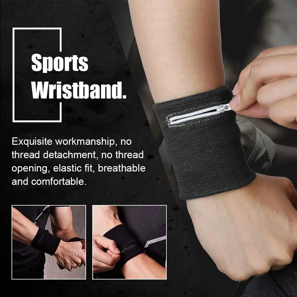 

Sports Wristband Coin Purse Wrist Guard Zipper Wrist Running Sweatband Arm Wallet Band Bag Purse Band Bags Cards Storag Z5c7