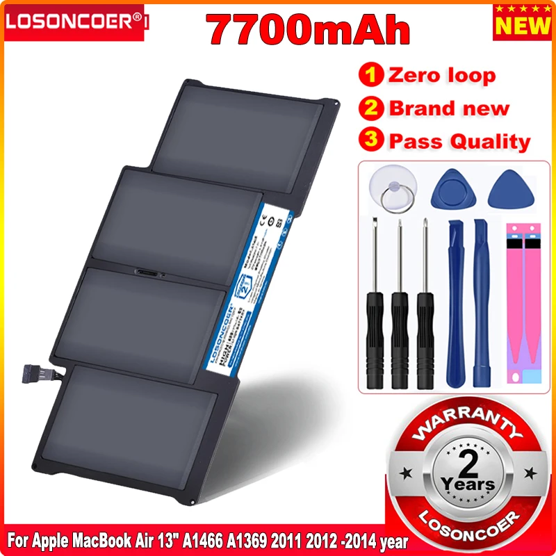 7700mAh A1405 New Laptop Battery for Apple MacBook Air 13