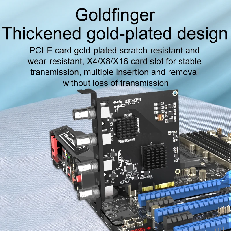 Acasis 4-канальный PCIE карта захвата SDI видеокарта 1080P 60FPS для игры встречи прямая