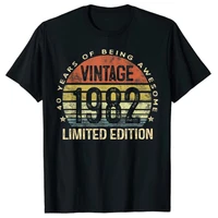 40 year old gifts vintage 1982 limited edition 40th birthday t shirt best seller