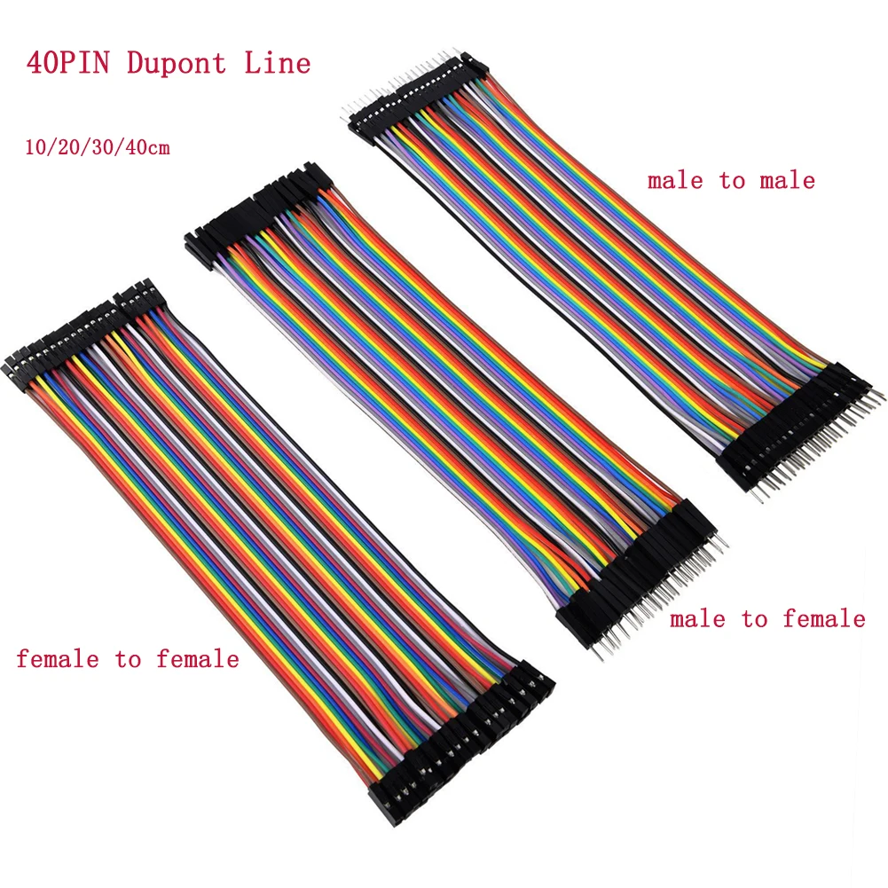 

1Pcs 10cm 20cm 30cm 40cm Dupont Line 40Pin Male to Male + Male to Female + Female to Female Jumper Wire Dupont Cable For Arduino