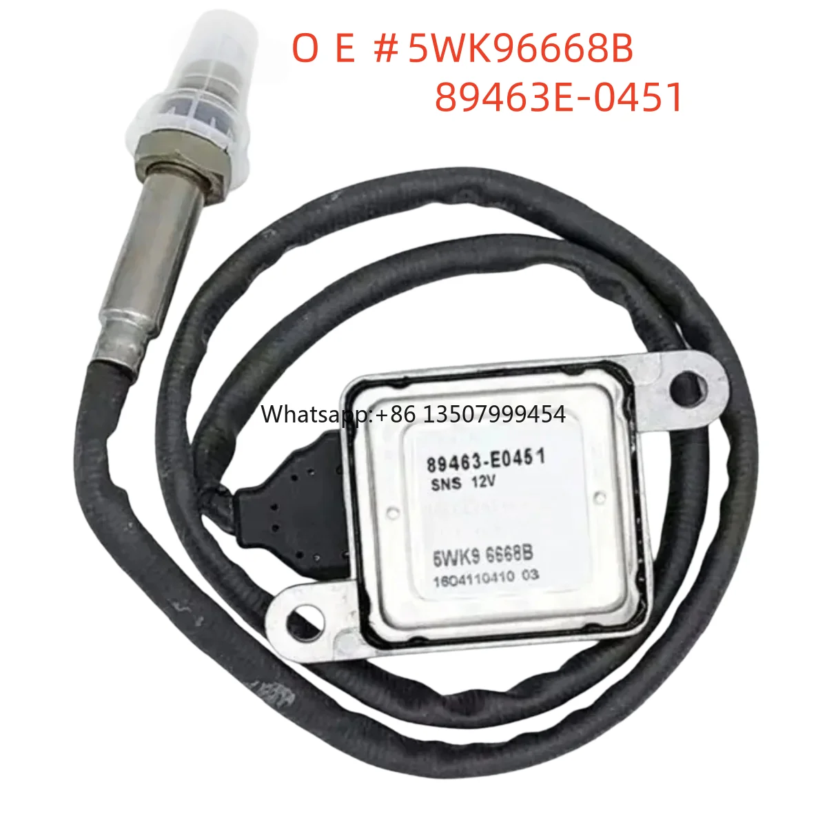 Фото Высококачественный новый датчик NOx (датчик оксида азота) 12V 5WK96668B 89463E-0451 5WK9 6668B 89463E0451 для HINO №2