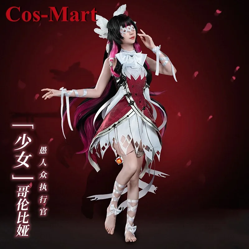 Фото Cos-Mart, горячая игра Genshin Impact Columbina, карнавальный костюм, модная великолепная боевая форма, одежда для ролевых игр и вечеринок №3