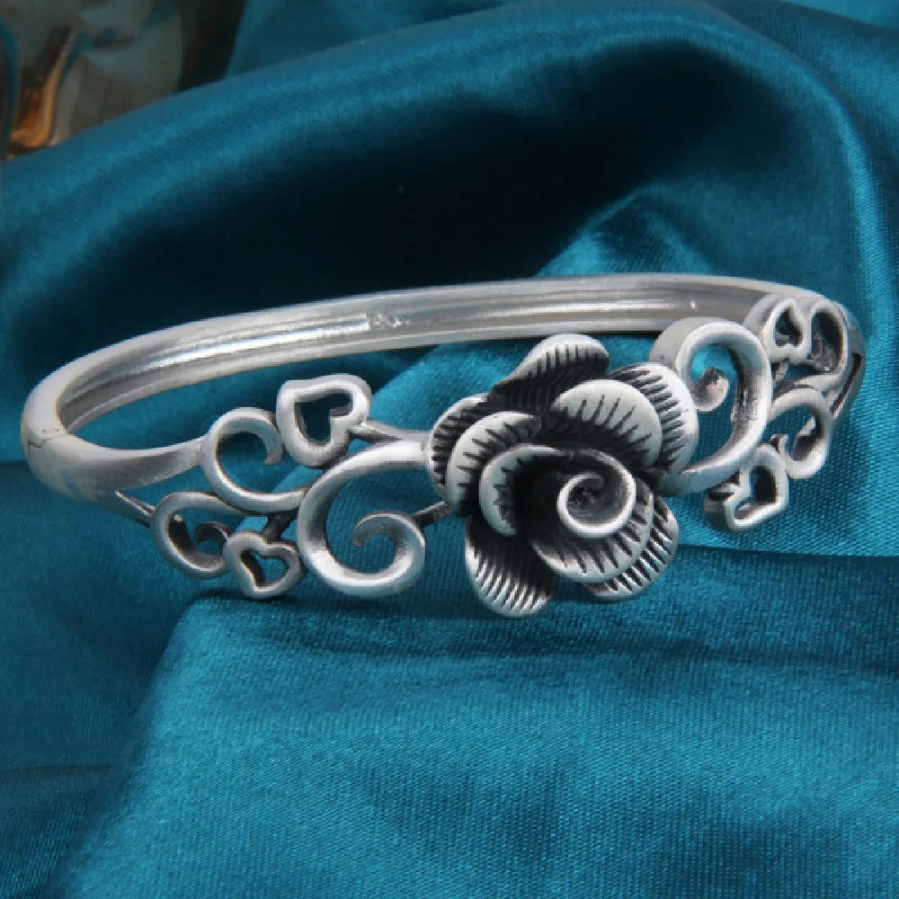 Женский серебряный браслет с подвесками BOCAI S990 пробы