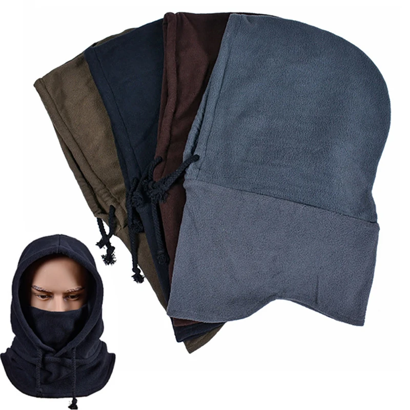 

Outdoor Cycling Headgear Windproof Fleece Hat Winter Warm Full Face Mask Riding Scarf Face Shield Masked Hat