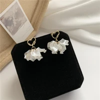 white petals elegant tassel earrings flowers fashion cute earrings
