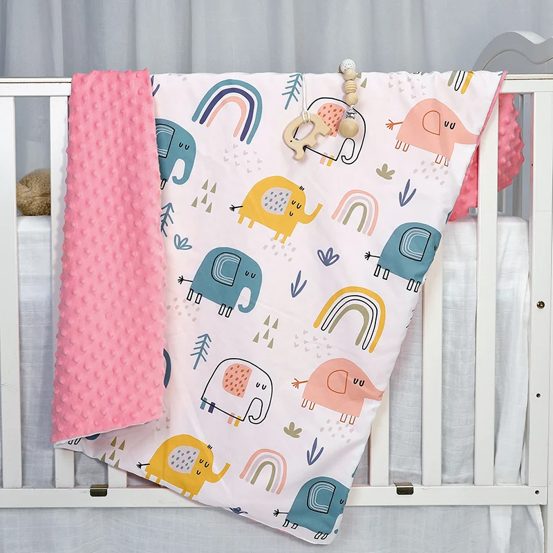 

75x100cm High Quality Baby Blanket Newborn Swaddling Newborn Bedding Rainbow Newborn Quilt Toddler Nap Blanket Baby Shower Gift