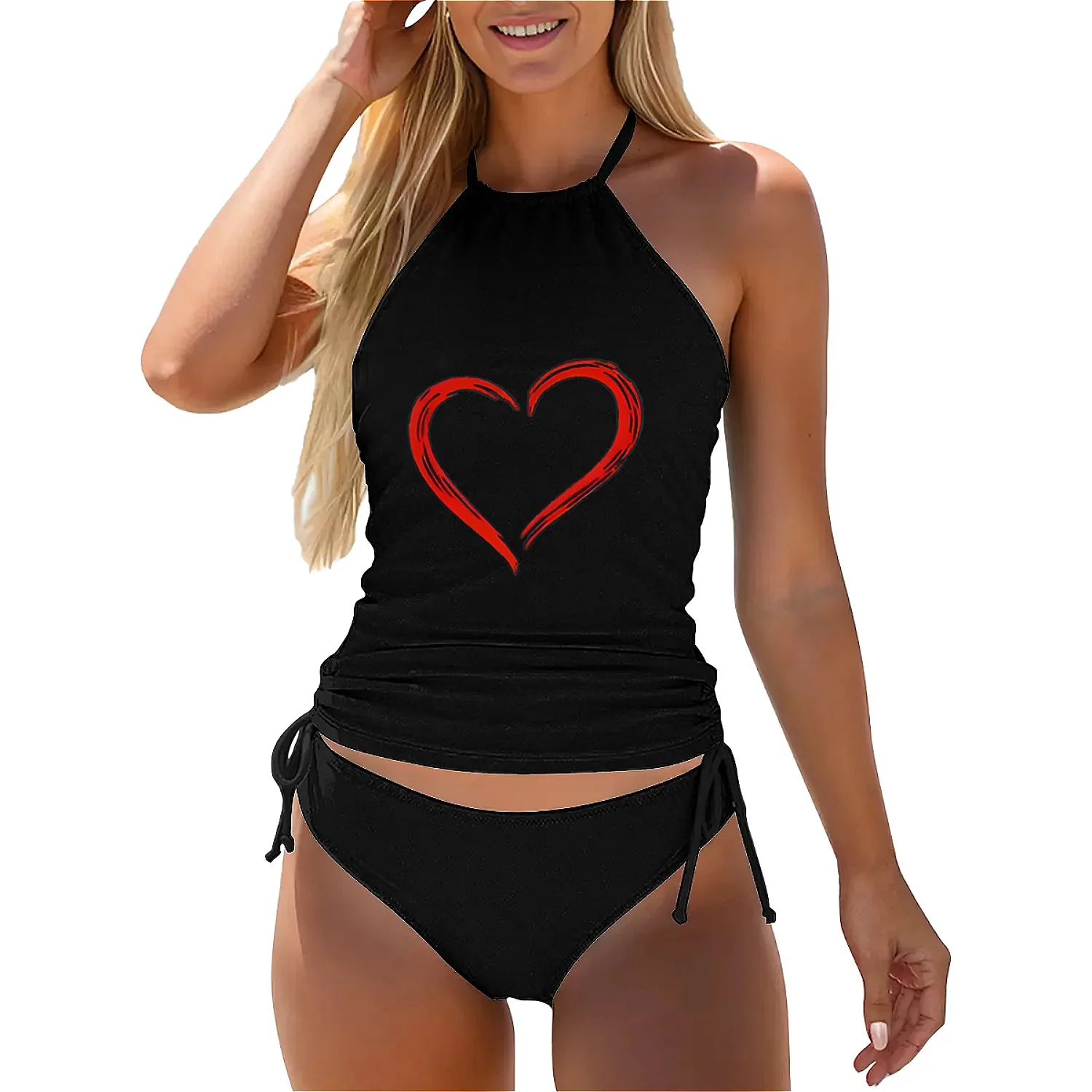 Летний тонкий купальник из полиэстера