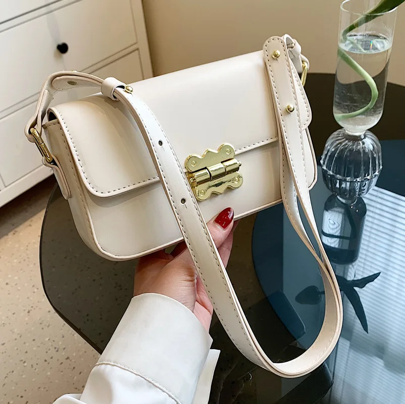 

2022 Ladies Retro Shoulder Bag Fashion Trendy Net Red Messenger Bag High Quality Handbag Casual Armpit Small Square Bag Women