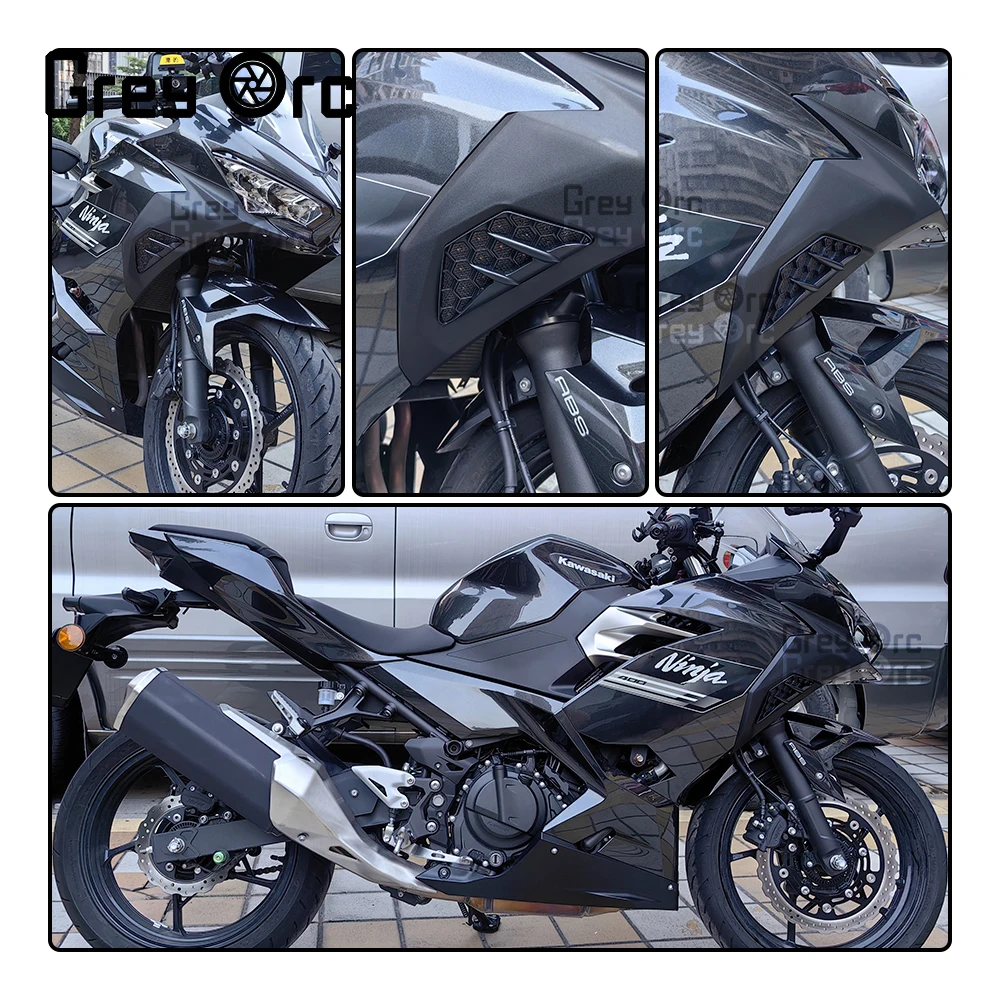 Фото Для Kawasaki Ninja 300 400 650 1000 ZX6R ZX-6R Z1000SX 2 шт. мотоцикла 2 провода светодиодный сигнал поворота фонарик индикатор лампа №2