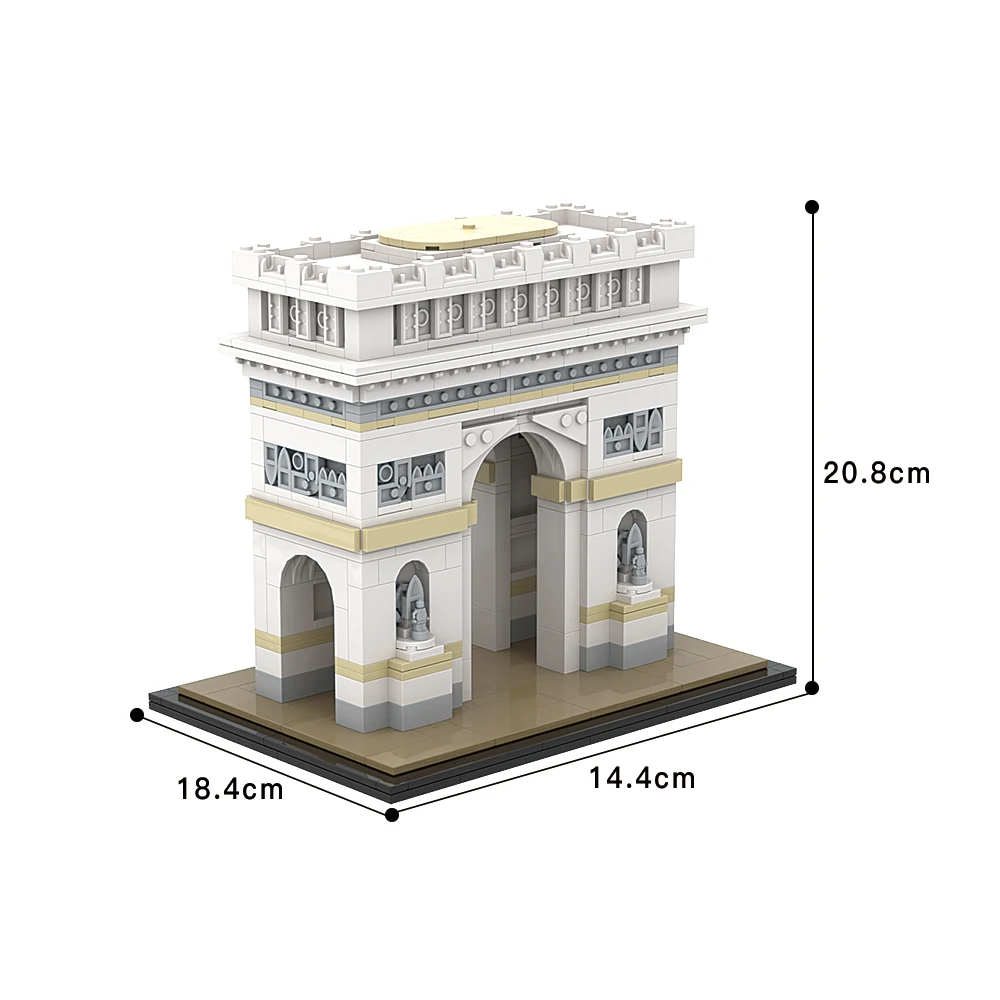 Gobrick MOC архитектура мира Триумфальная арка строительные блоки Франции модель