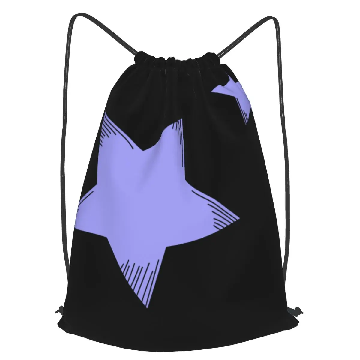 

Drawstring Backpack Tote Gym Bag Sport Pack Unisex Large Capacity Lightweight Beach Backpack Star
