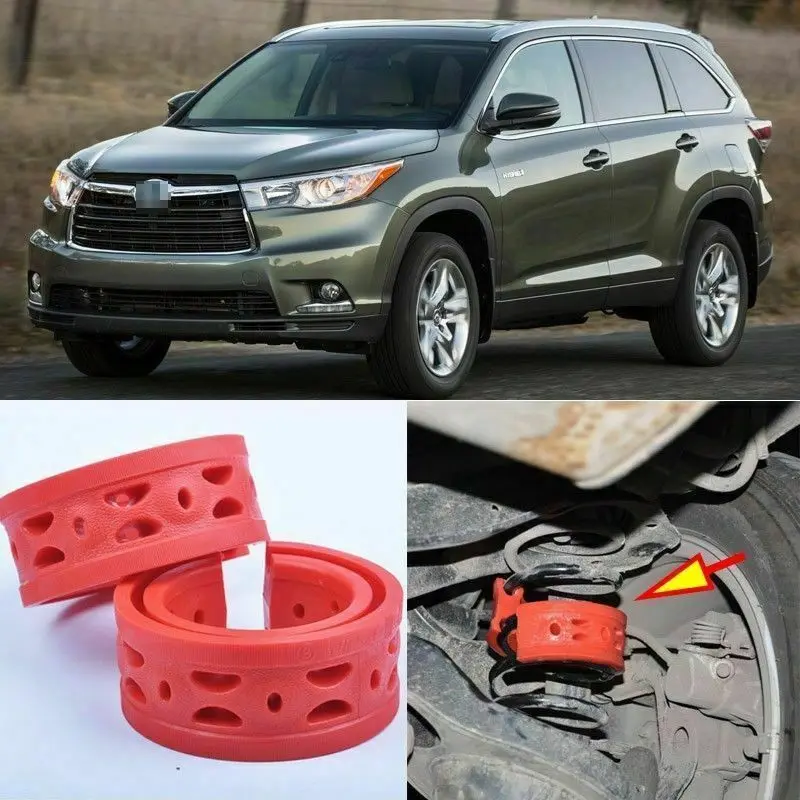 

2Pcs Rear Suspension Shock Bumper Spring Coil Cushion Buffer For Toyota Highlander