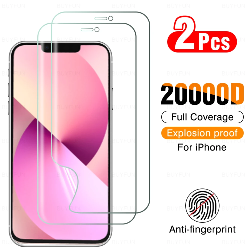 

Гидрогелевые пленки для iPhone 13 mini 13 Pro max, 2 шт., мягкая морозная пленка, не Защитное стекло для iphone SE 2020 XS max XR, мягкий чехол