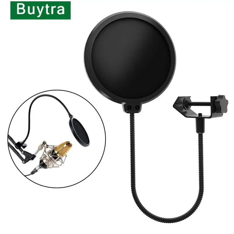 

Новый двухслойный Студийный микрофон, гибкий звуковой фильтр с ветровым экраном для трансляции, караоке, Youtube, подкастов, аксессуары для зап...