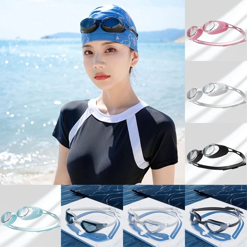 

1 Piece Kids Teenagers Adjustable Anti-fog Hd Swimming Goggles Children Comfort Goggles Silicone Waterproof Swimming Glasses