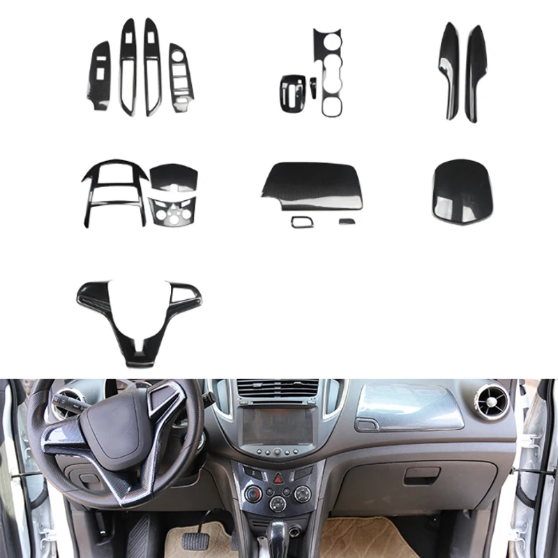 

Fit for Chevrolet Tracker 2014-2016 car interior modification carbon fiber car interior modification easy installation