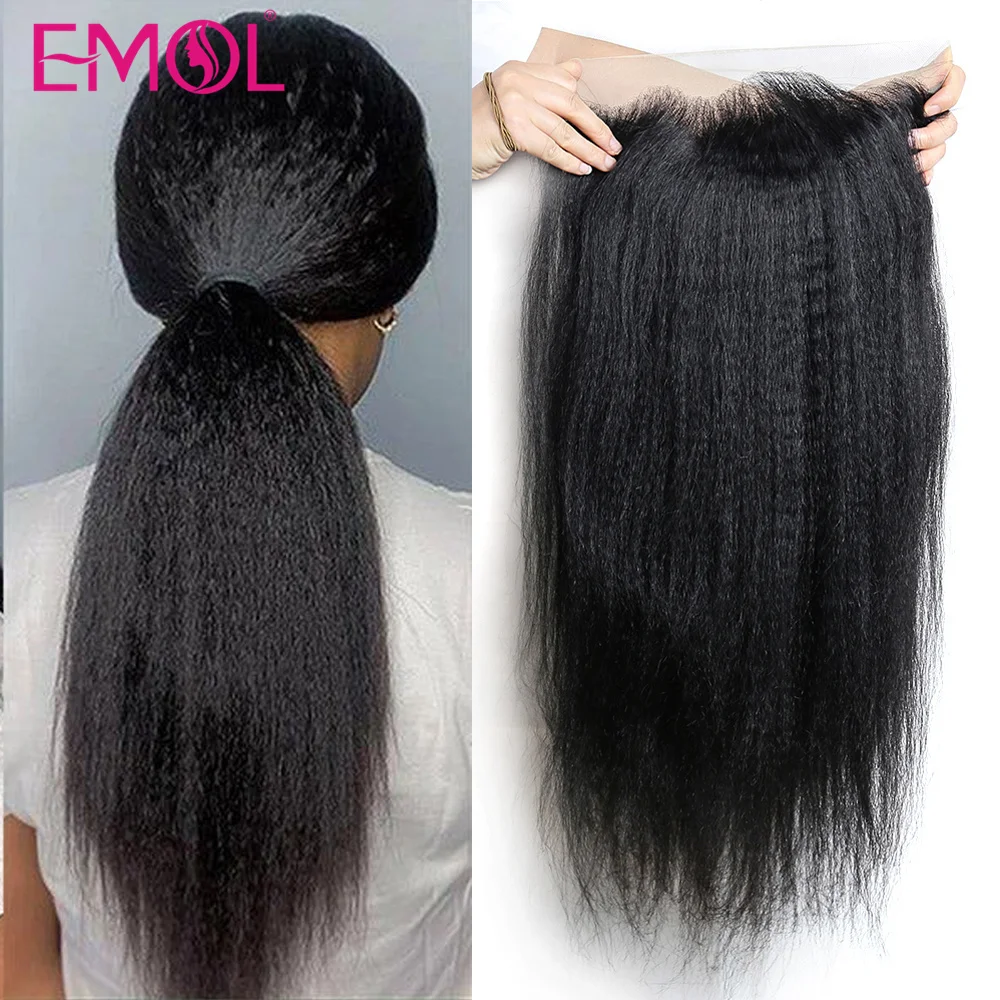 8-30 Inch Kinky Straight 13X4 Lace Frontal Wig Brazilian Human Hair Wig Sale 4x4 Lace Closure Wig Lace Front Human Hair
