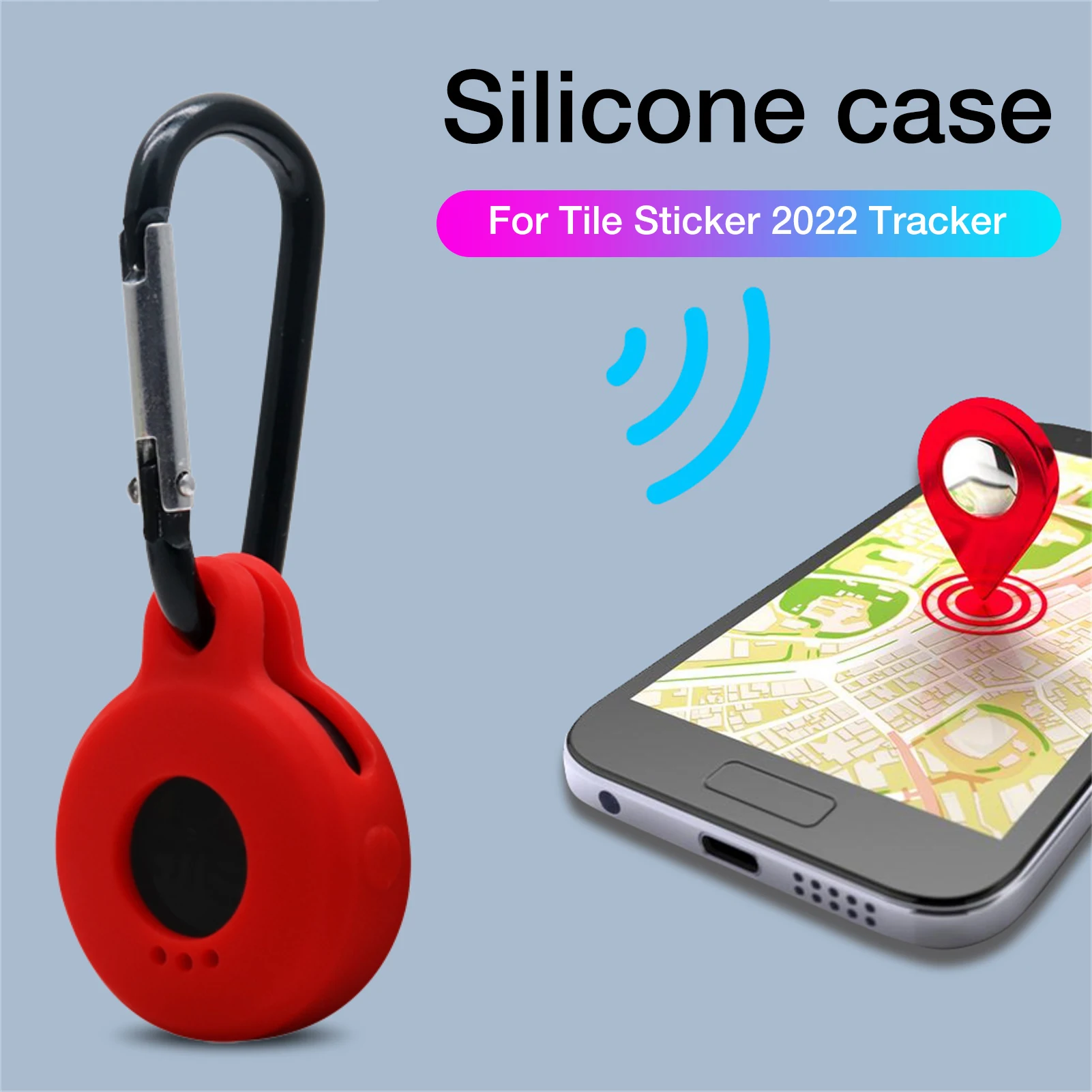 

2pcs Silicone Case For Tile Sticker 2022 Tracker Cover For Pet Dog Cat Anti-lost Device Protective Cover For Tile Sticker Finder