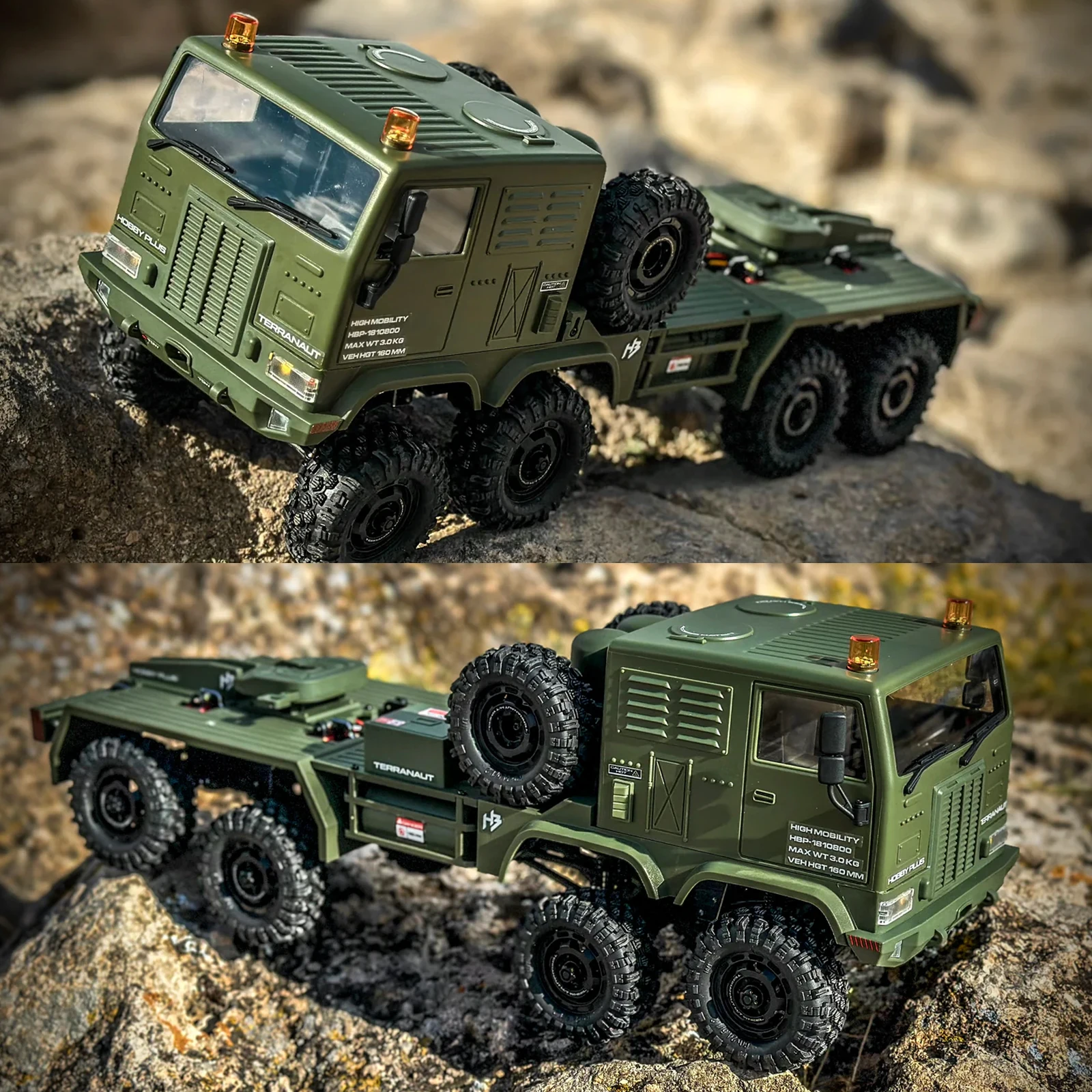 Фото HOBBY PLUS 1/18 радиоуправляемая модель прицепа 8x8 Terranaut CR18P RTR электрическая модель грузовика с дистанционным управлением для взрослых и детей игрушки №2