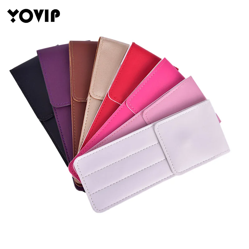 

Eyelash Extension Special Tweezers Leather Case Professional Storage Bag For Tweezers Eyelashes Kit Portable Safe Makeup Tools