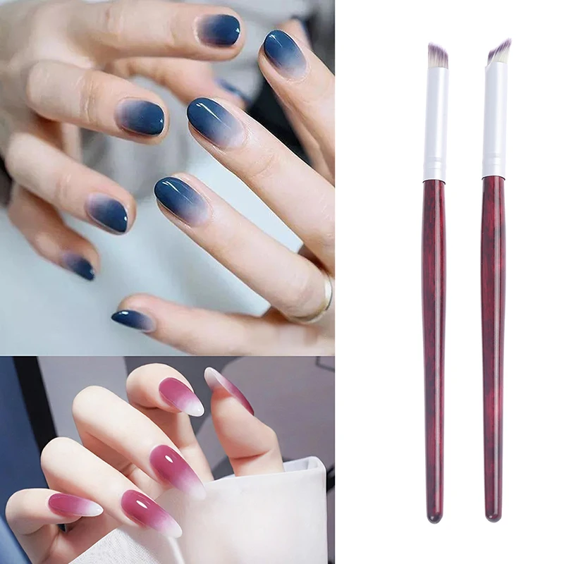 

1PC Gradient UV Gel Pen Drawing Painting Soft Brushes Oblique Mouth Brush Gradual Painting Pen Nail Art Design Tools