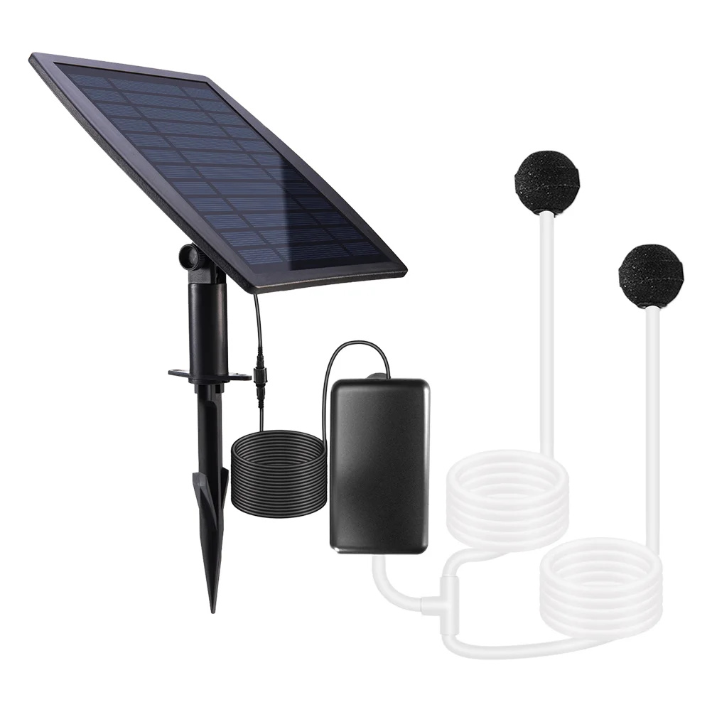 

Water Pump Solar Pond Oxygenator Silent Pool Oxygenation Portable Outdoor