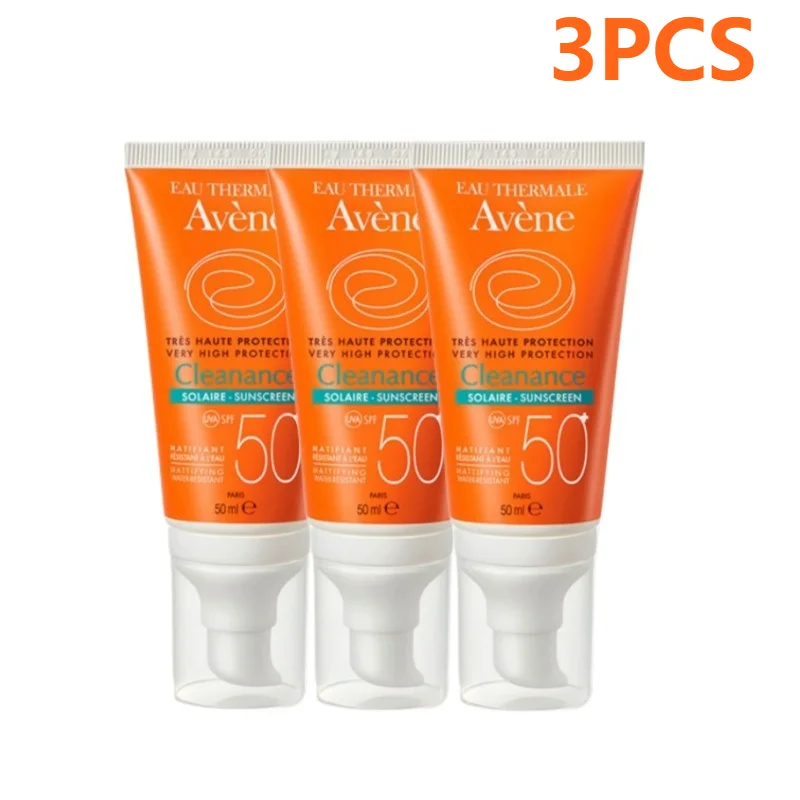 

3PCS Avene Solaire Sunscreen Sun Protection Broad Spectrum Sunscreen Anti-aging Anti Acne Oil Control For Oil Prone Skin 50ml