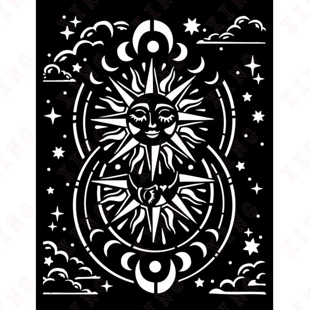 

New Arrival Painting Scrapbook Coloring Embossing Album Decorative Molds Diy Layering Stencils 2022 Cosmos Infinity Sun Template