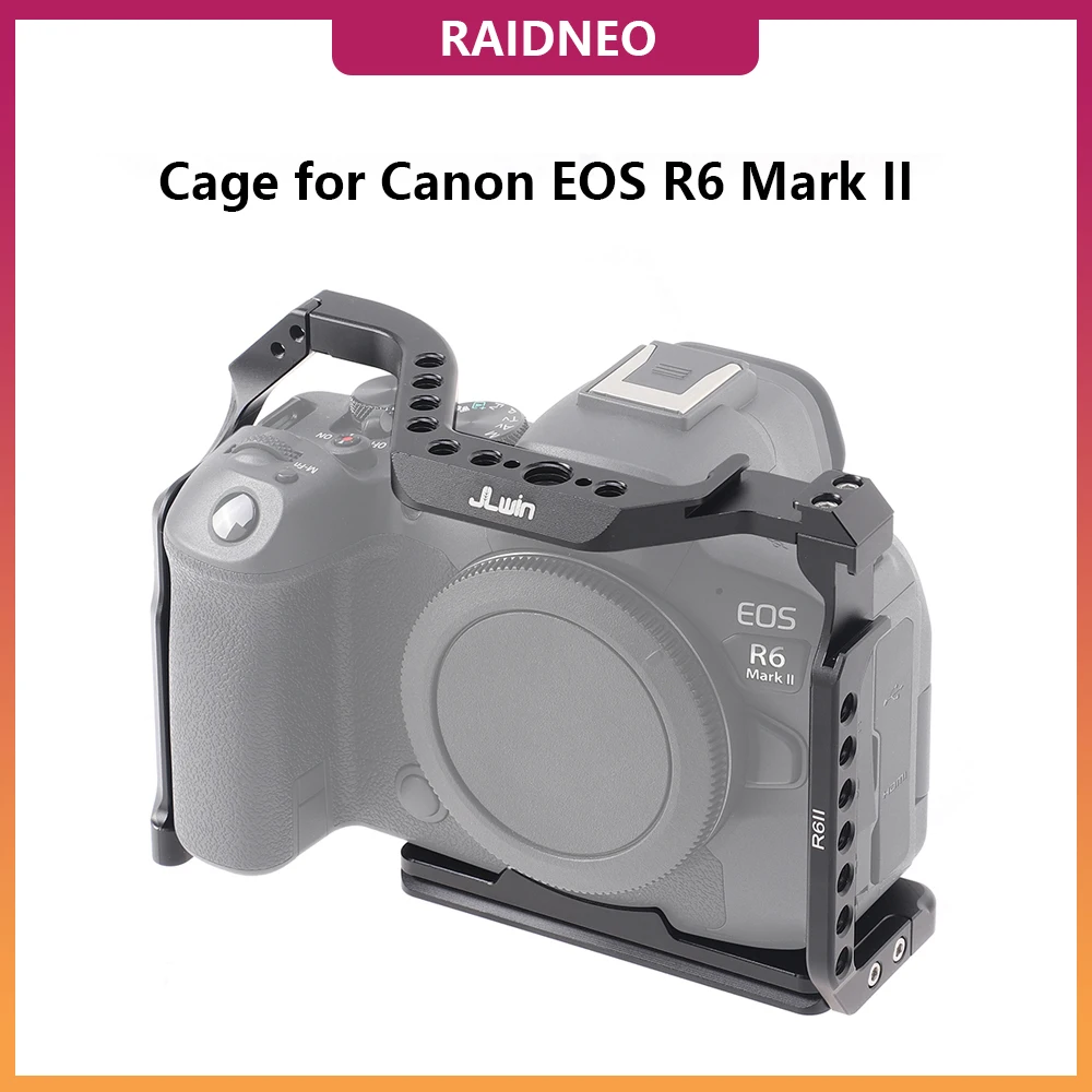 

Клетка для камеры R6 Mark II для Canon EOS R6II удлинитель защитный чехол стабилизатор видеосигнала комплект с быстроразъемной пластиной Arca