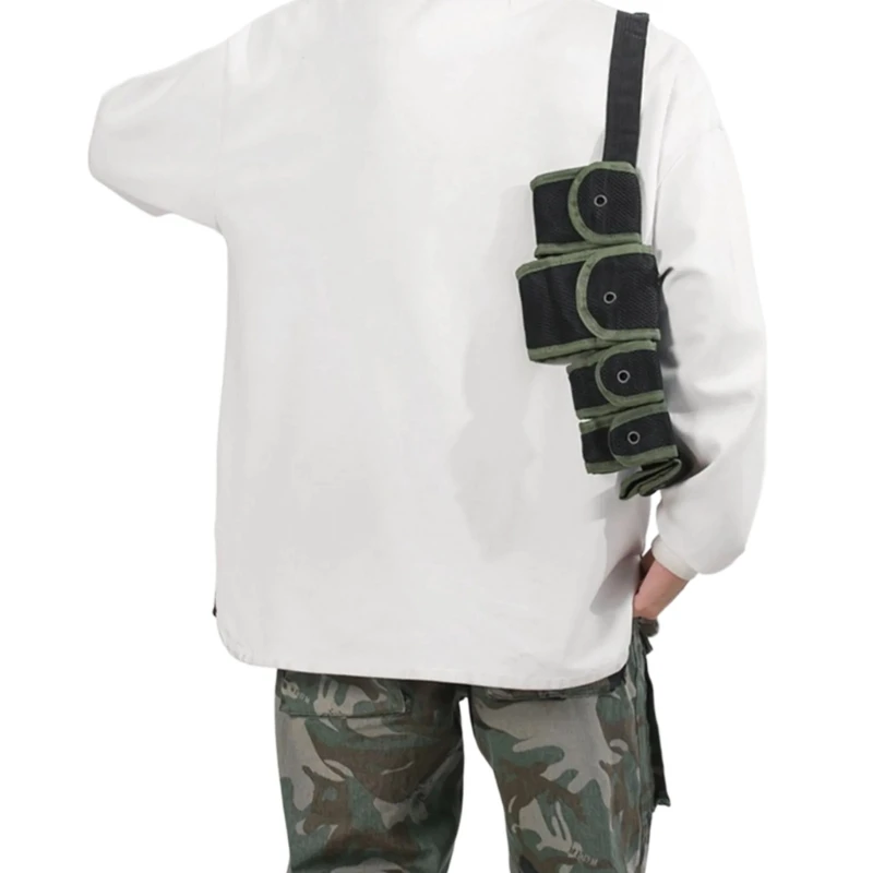Женская и мужская тактическая сумка практичная нагрудная через плечо с