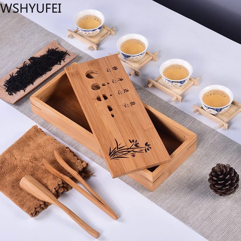 Чайный сервиз WSHYUFEI Seven star китайский чайный поднос из натурального бамбука