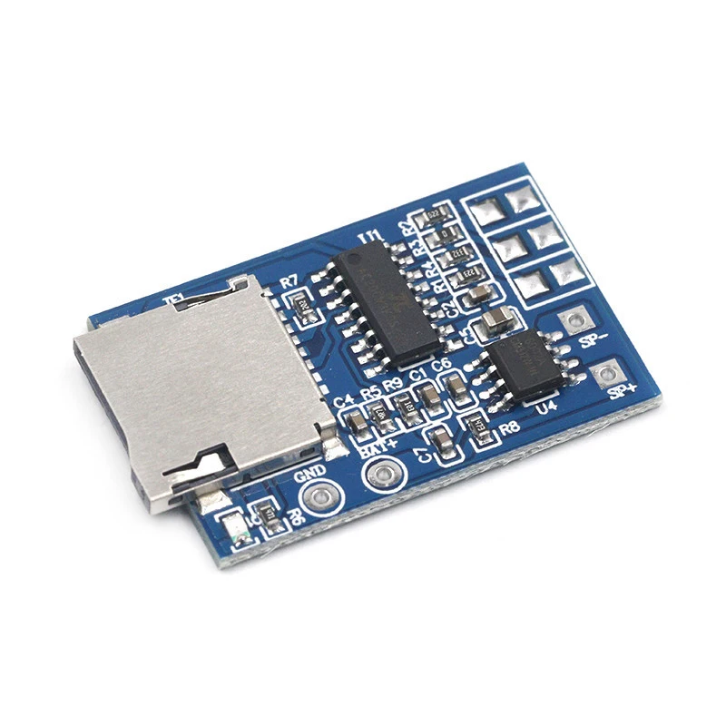 1 PCS GPD2846A Mini MP3 Player Module TF Card MP3 Sound Module Voice Module For Arduino GM With Power Supply With LED Indicator
