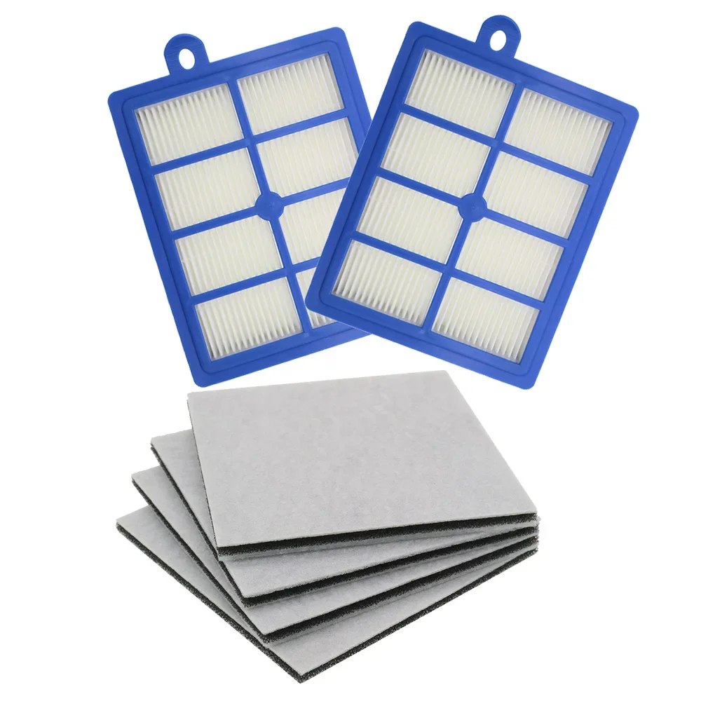 2 шт. HEPA-фильтр и 4 шт. моторные фильтры для моющихся деталей пылесоса Electrolux H12 EL4100 EL6986A EL4050 ZE346B ZUA3840P