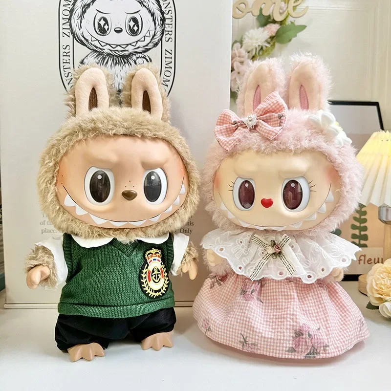 Кукольная одежда аксессуары для одежды 38 см Labubu V2 V1 плюшевая кукольная милое