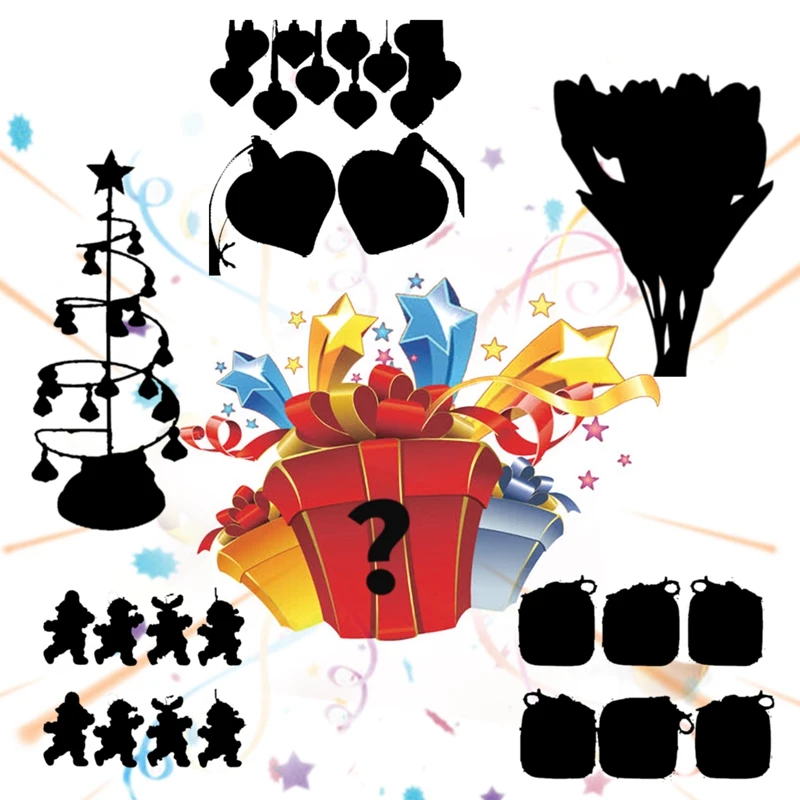 

New Blind Lucky Bag Christmas Festival Decor 3-45pcs Mystery Sent Randomly Gift Box