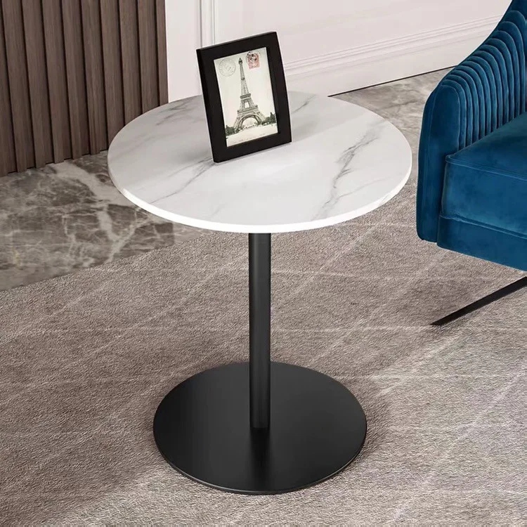 

Nordic light luxury metal slate sofa corner table living room balcony coffee table bedroom multifunctional table board