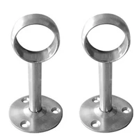 universal household supplies fitting parts for shower curtain stainless steel flange socket rod holder pipe