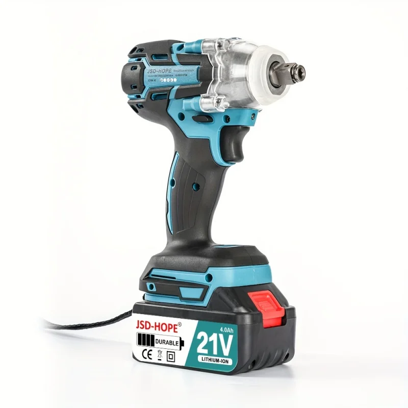 Беспроводной ударный гайковерт с высоким крутящим моментом литиевая батарея 21 В