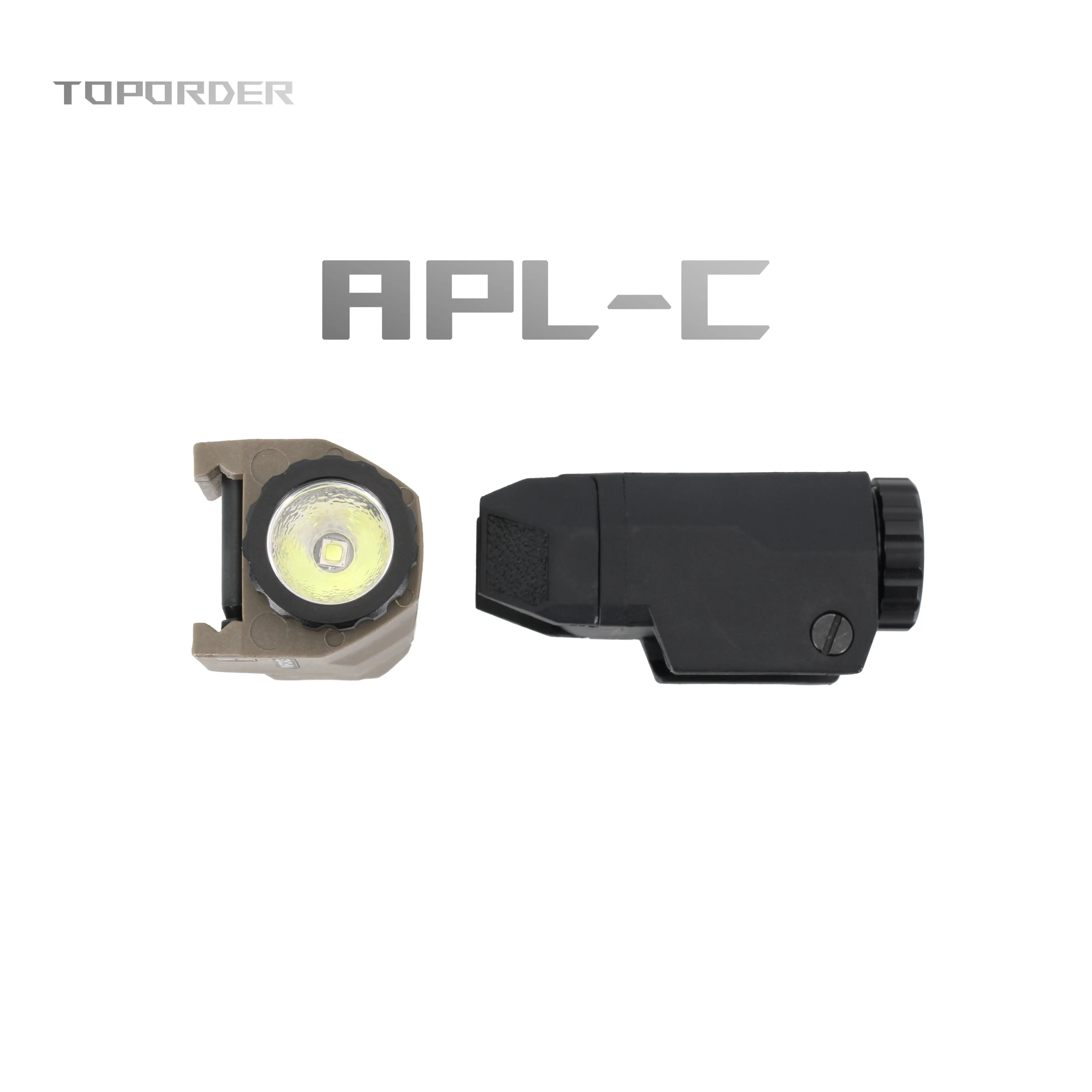 Фото Тактический APL-C ScoutLight, белый светодиодный подвесной пистолет для страйкбола, охотничий фонарик, нейлон, подходит для рельса 20 мм Glock 17 19 G17 №5