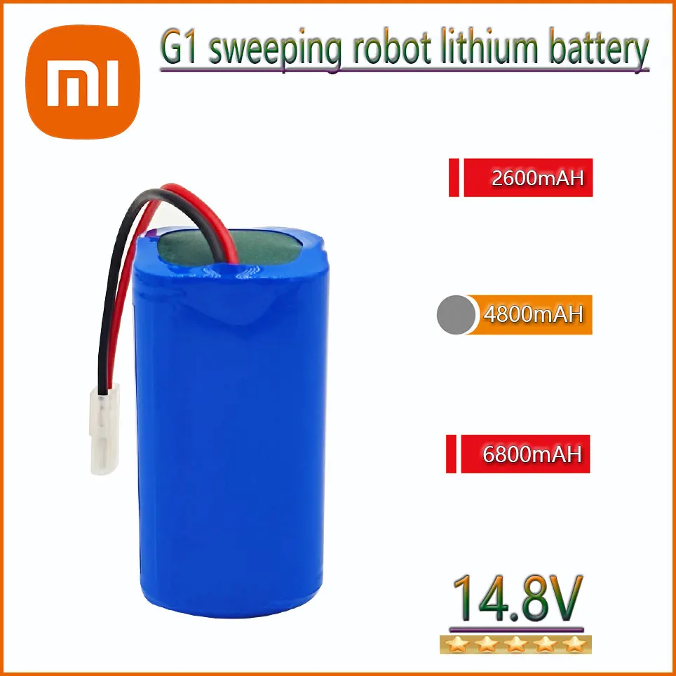 

Xiaomi G1 sweeping robot lithium battery 18650 14.8V 2600mAH 4800mAh 6800mAh