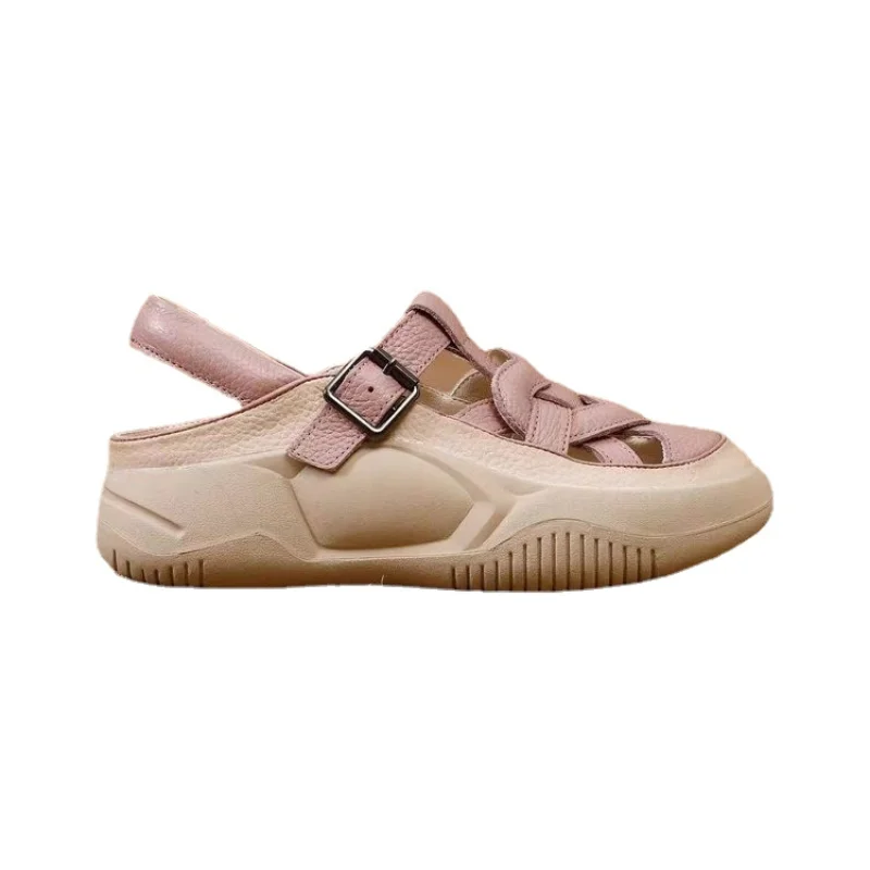 New Women's Sports Shoes 2023 Summer Breathable Light Flat Women's Sandals Roman Closed Toe Wedge Platform Ladies Casual Sandals