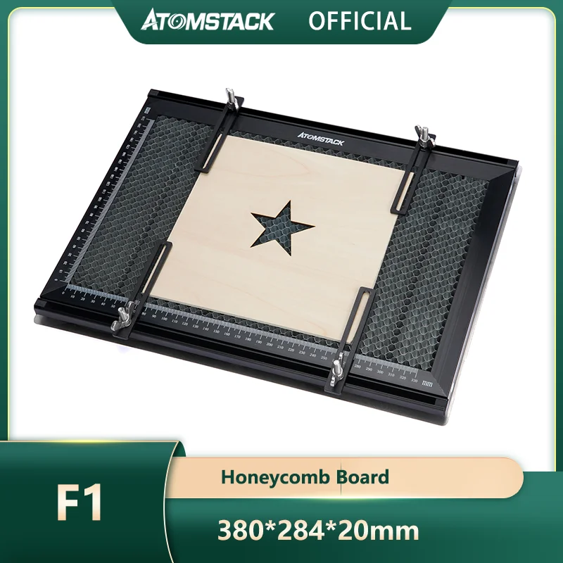 ATOMSTACK Laser Cutting Honeycomb Board Engraving Working Platform 380x284x20mm for CO2 or Diode Laser Engraver Cutting Machine