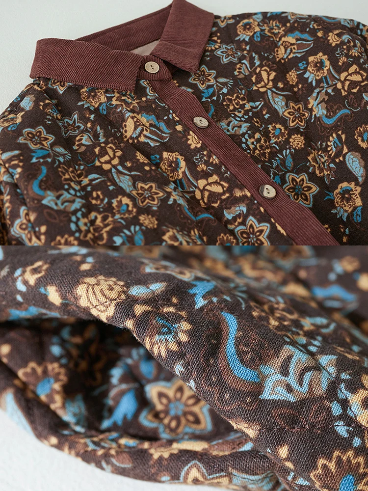 Высокое качество женские зимние платья в японском стиле новинка 2024 стеганые