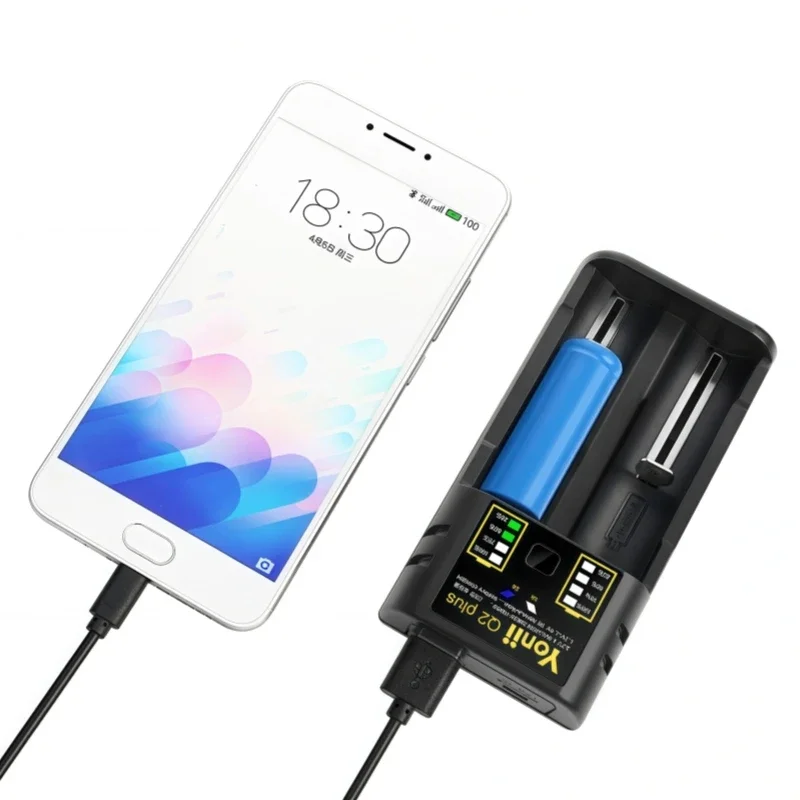 Аккумулятор 18650 GA 2200 мАч с плоским верхом 3 7-4 2 В интеллектуальное зарядное