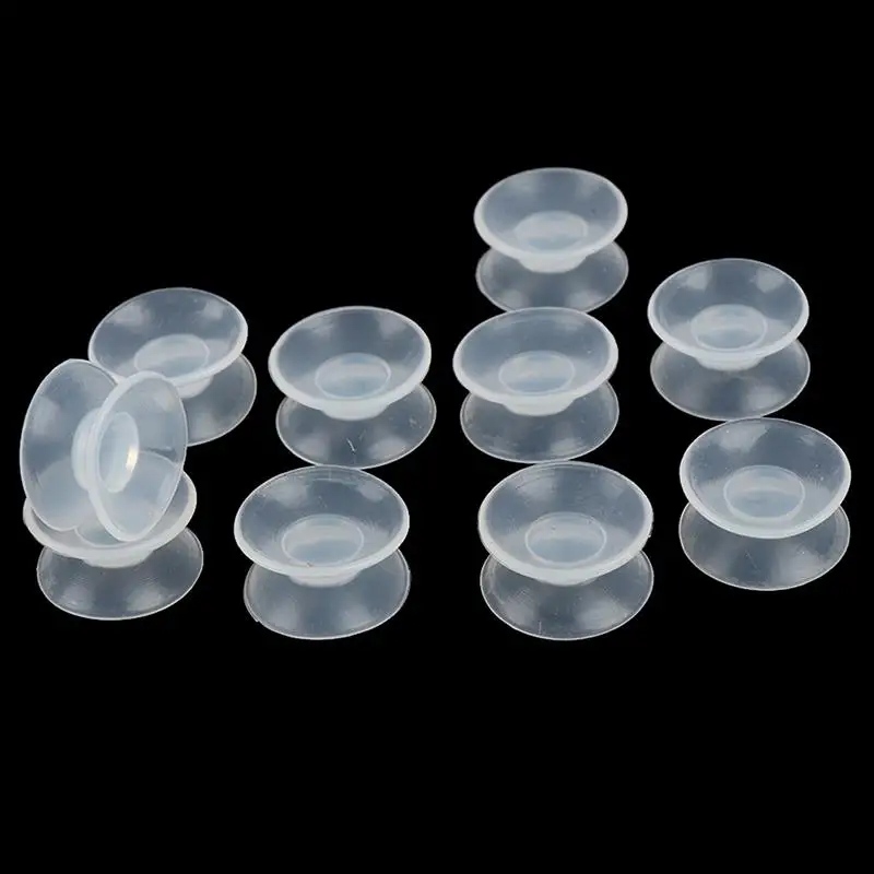 

10 Pcs/lot Plastic 20mm Width Double Sided Suction Cup Sucker Pads For Glass Wholesale