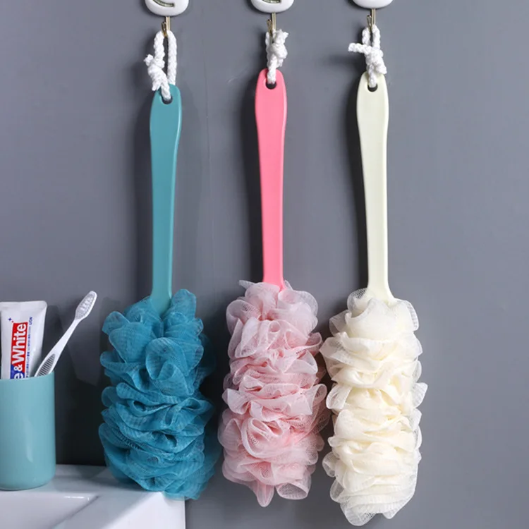 

Large long handle bath, scrubbing, bathing ball flower, bathing brush, bathing, bathing brush, bathing, rubbing strap, lanyard
