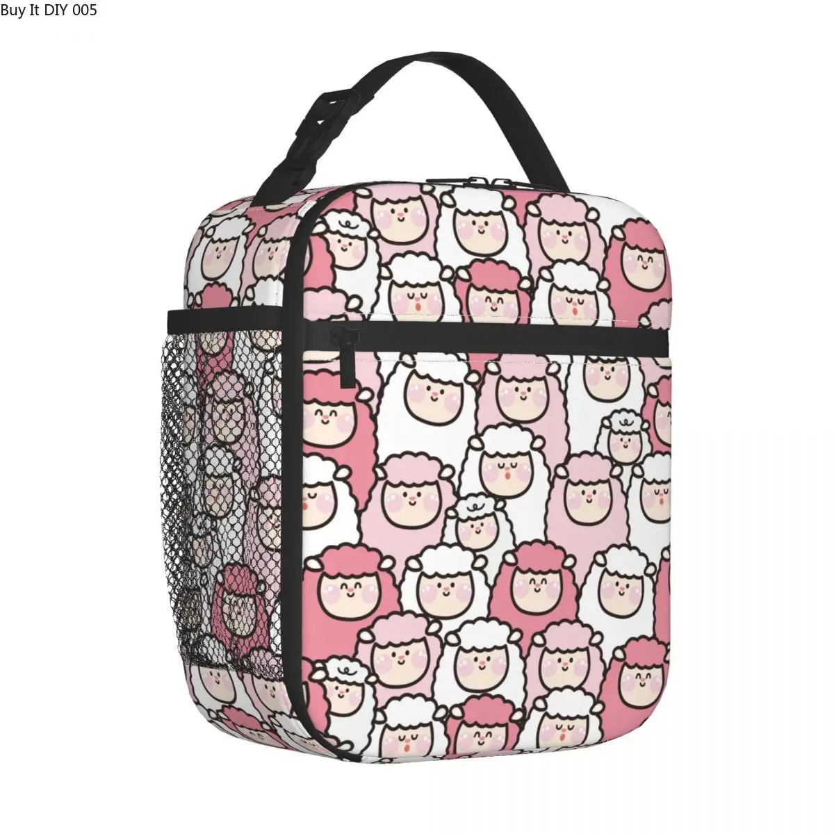 

Cute Girl Sheep Cartoon Kawaii Sheeps Insulated Lunch Tote Bag Lunch Container Portable Cooler Thermal Lunch Box School